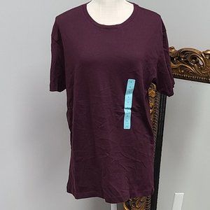 Sinsay Burgundy T-shirt Men Size L.